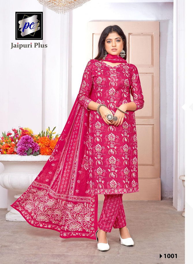 Jaipuri Plus Vol 1 By PC Poplin Cotton Printed Kurti With Bottom Dupatta Wholesale Shop In Surat 